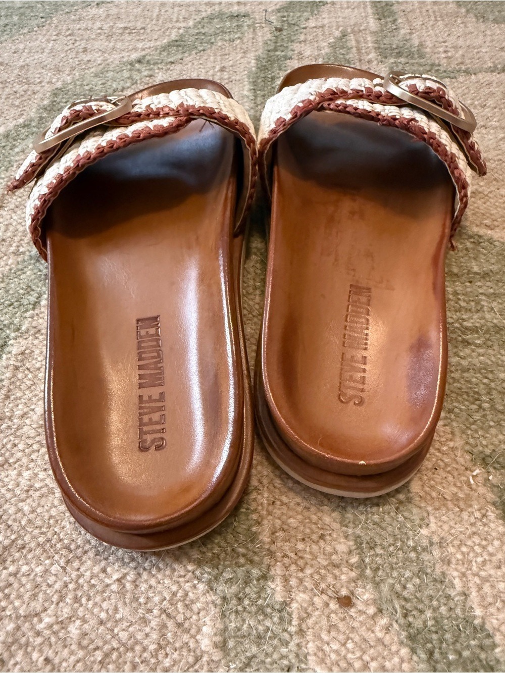Steve Madden NWOT | Woven Buckle Slide Sandals - Picture 5 of 6